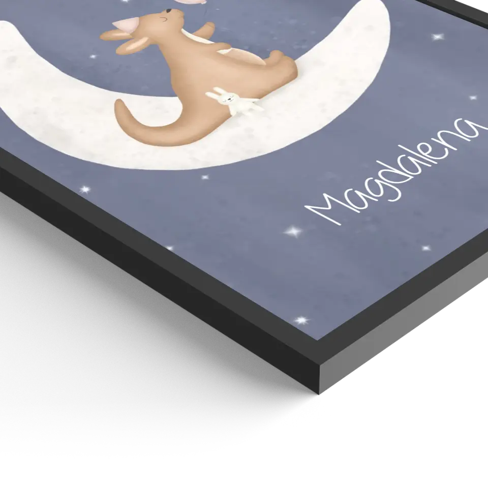 "Kangaroo mit Kumpelhase" - Personalisiert