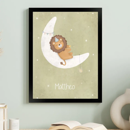 "Löwe auf dem Halbmond" - Personalisiert