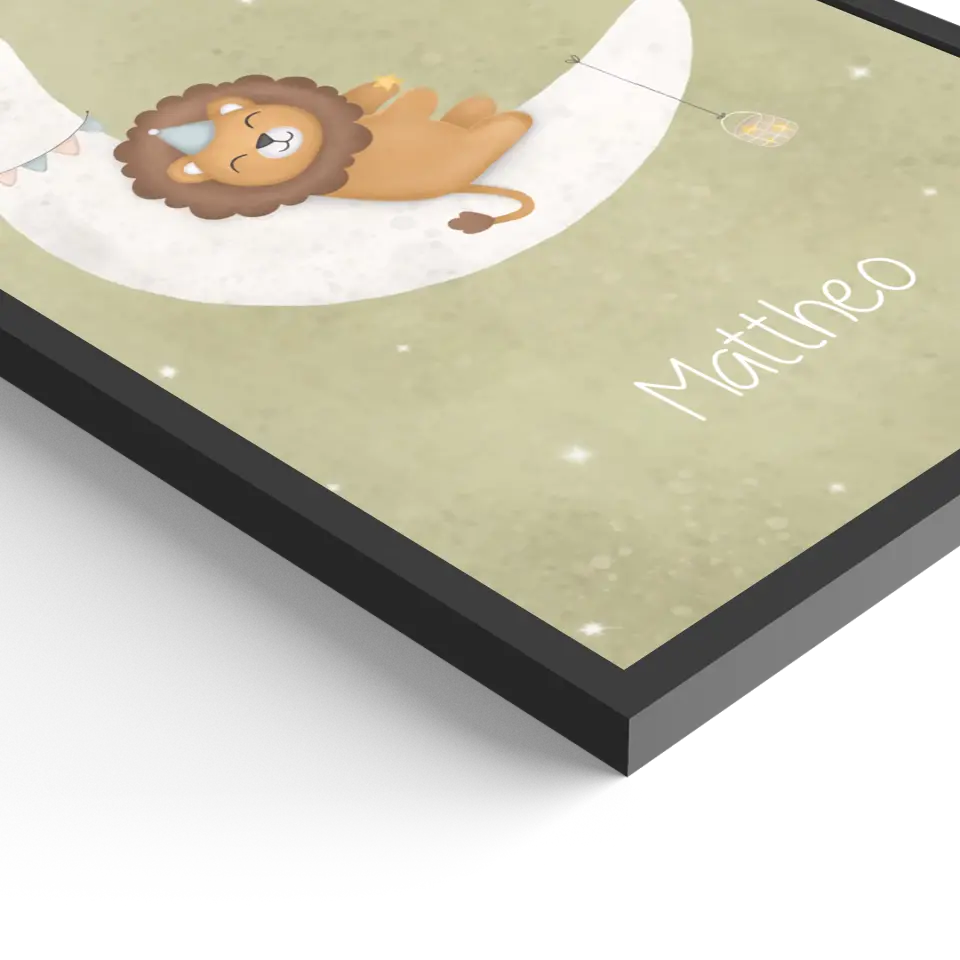 "Löwe auf dem Halbmond" - Personalisiert