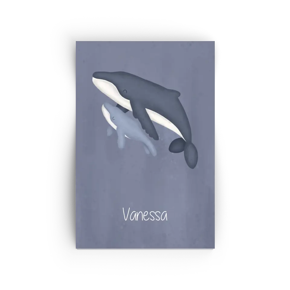 "Babywal im großen Ozean" - Personalisiert