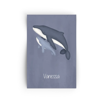 "Babywal im großen Ozean" - Personalisiert