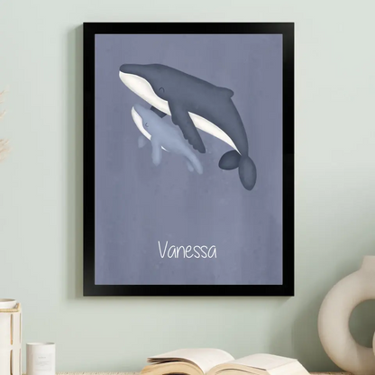 "Babywal im großen Ozean" - Personalisiert