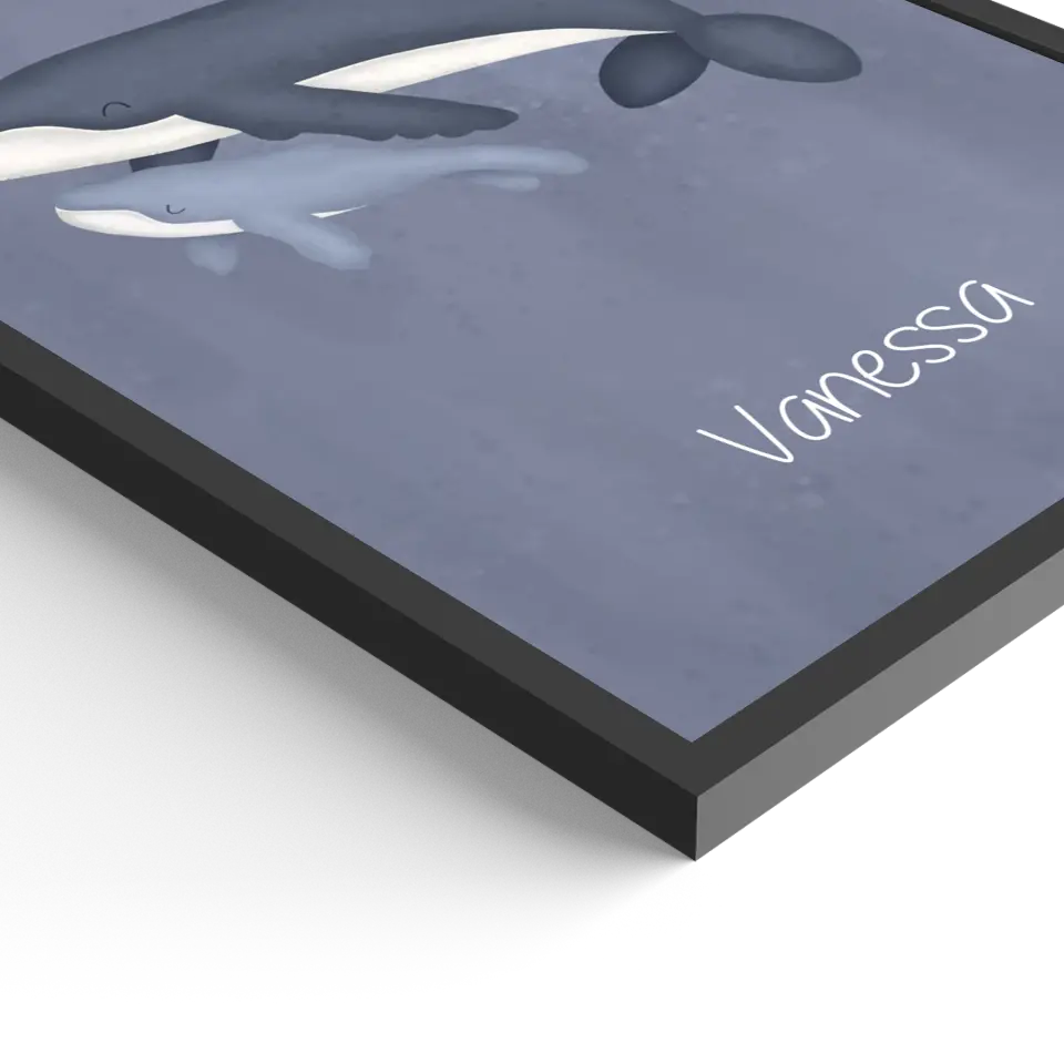 "Babywal im großen Ozean" - Personalisiert