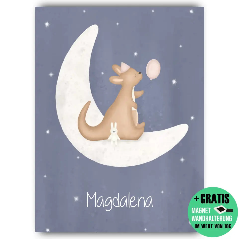 "Kangaroo mit Kumpelhase" - Personalisiert