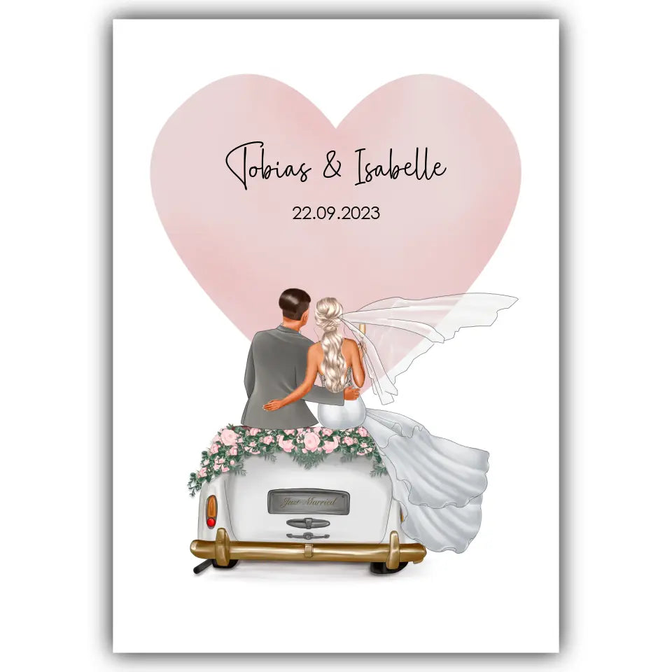 "Married" - Hochzeitsgeschenk Personalisiert