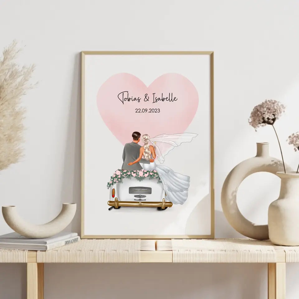 "Married" - Hochzeitsgeschenk Personalisiert