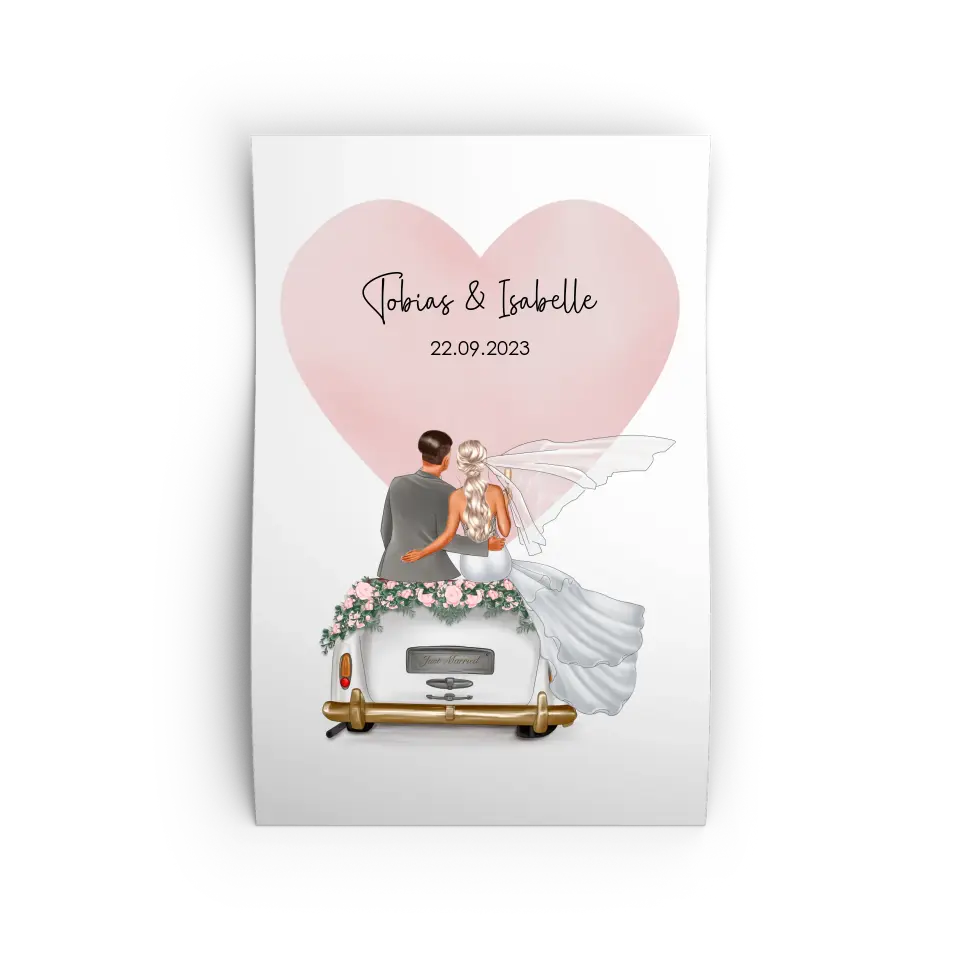 "Married" - Hochzeitsgeschenk Personalisiert