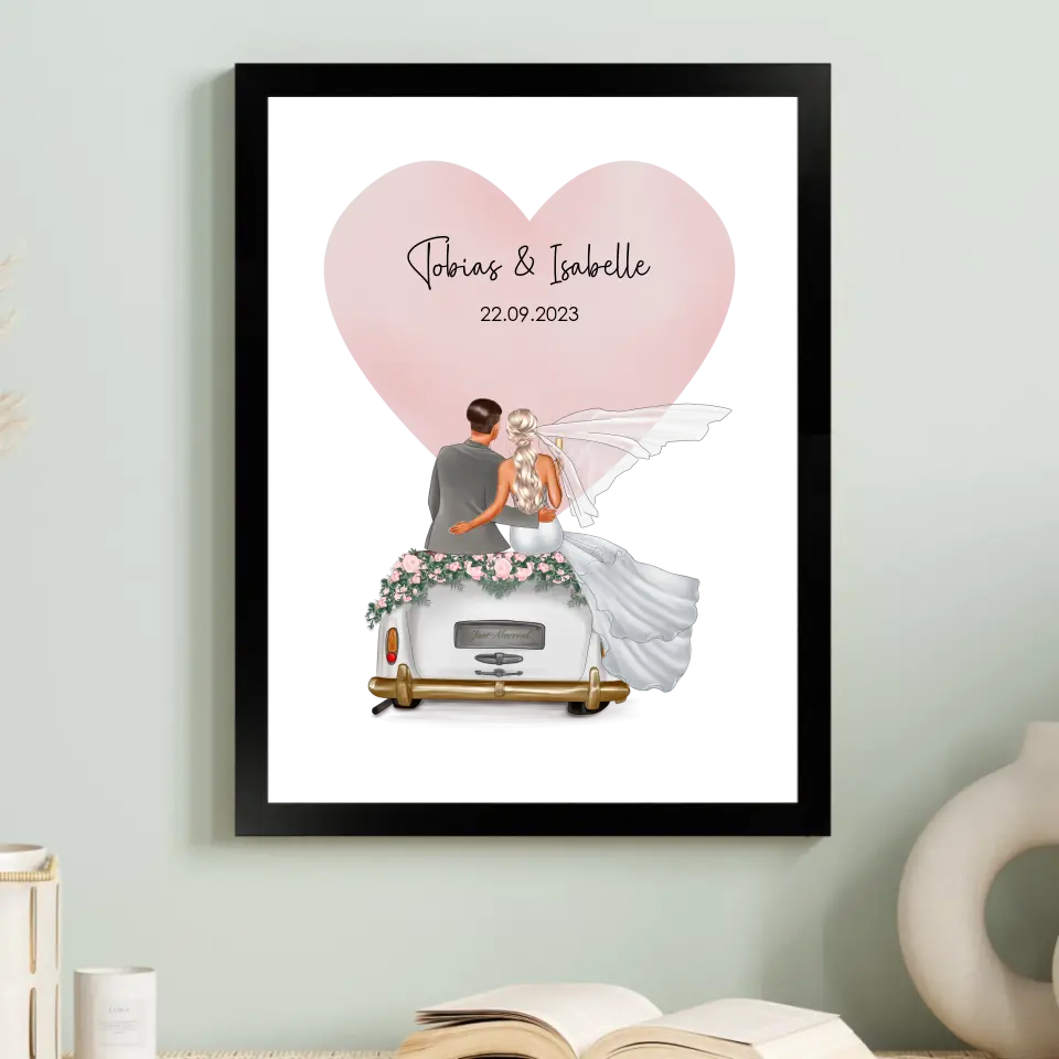 "Married" - Hochzeitsgeschenk Personalisiert