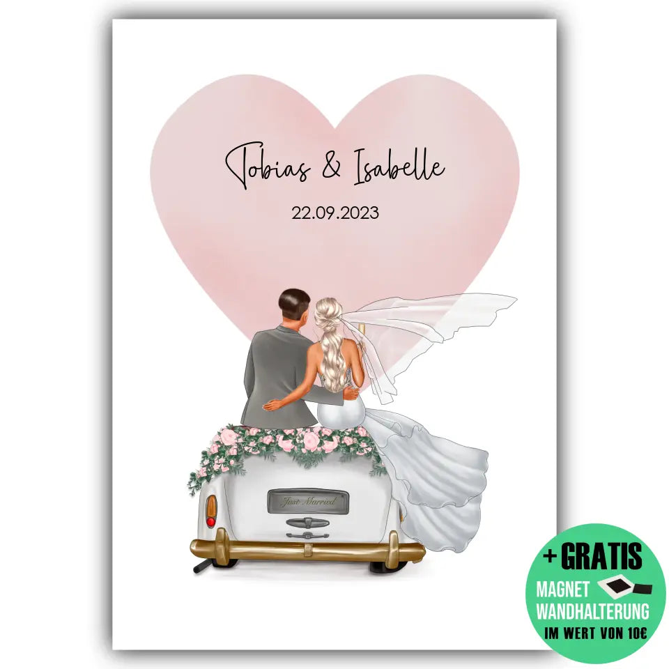 "Married" - Hochzeitsgeschenk Personalisiert