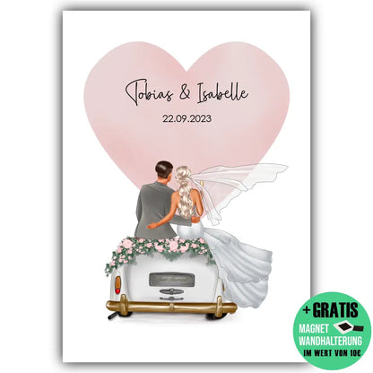 "Married" - Hochzeitsgeschenk Personalisiert