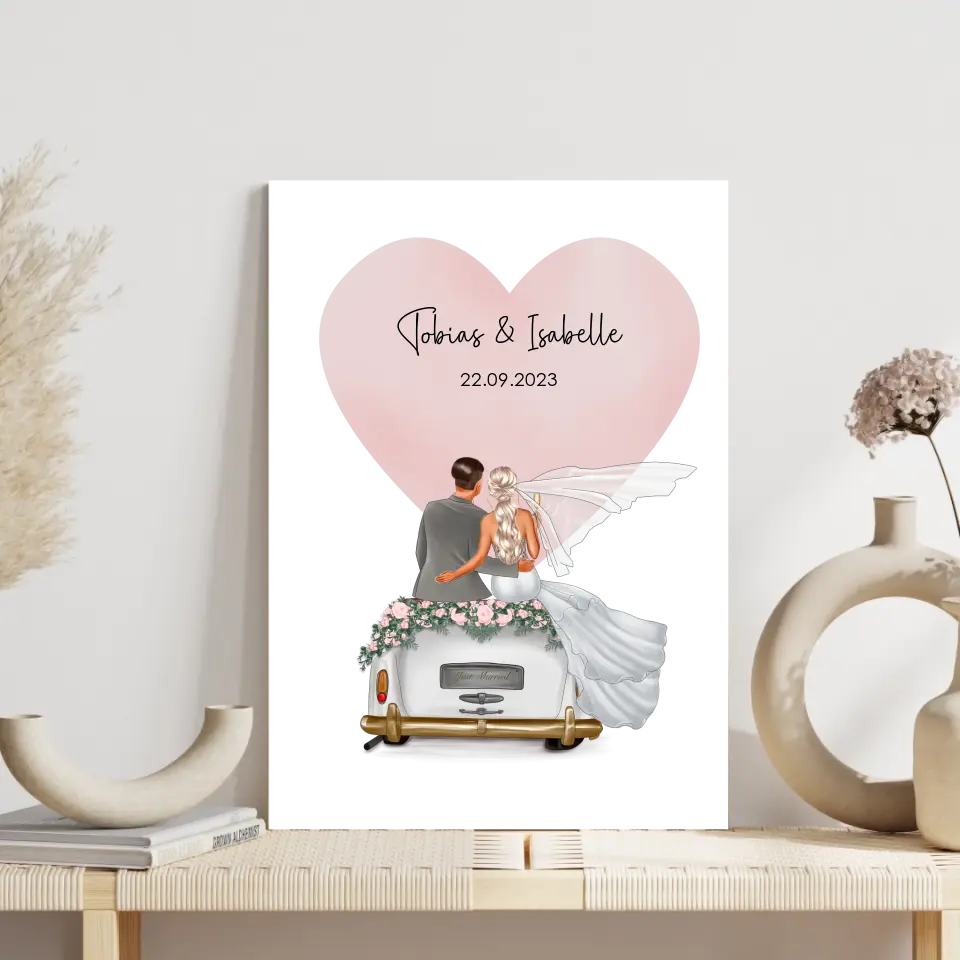 "Married" - Hochzeitsgeschenk Personalisiert