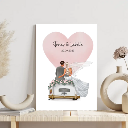 "Married" - Hochzeitsgeschenk Personalisiert