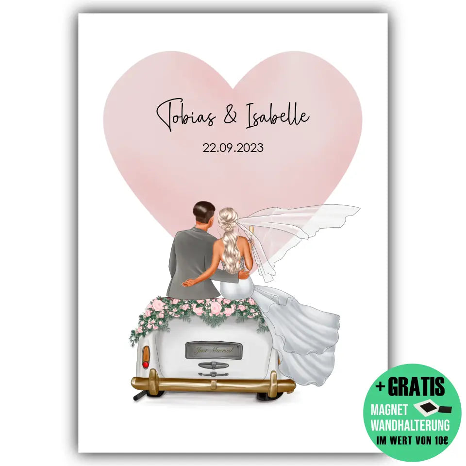 "Married" - Hochzeitsgeschenk Personalisiert