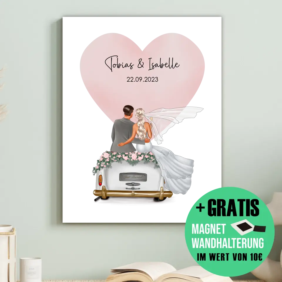 "Married" - Hochzeitsgeschenk Personalisiert