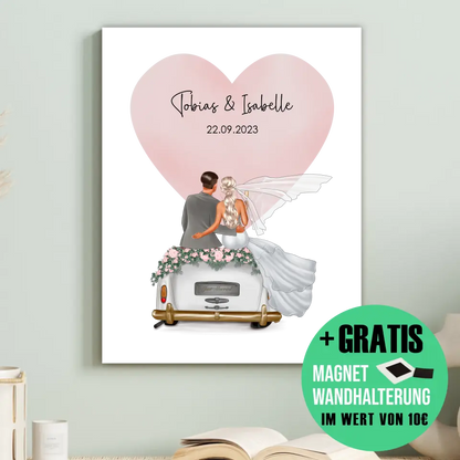 "Married" - Hochzeitsgeschenk Personalisiert