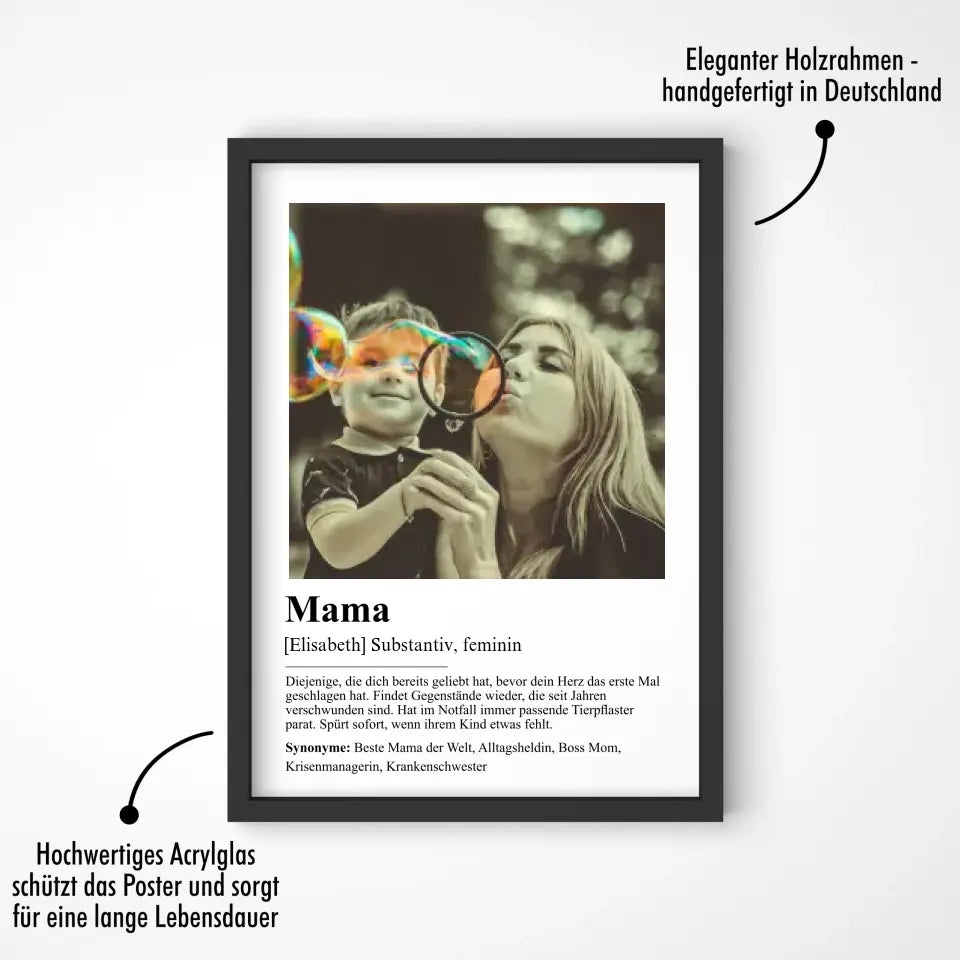 "Mama - Definition" - Personalisiert