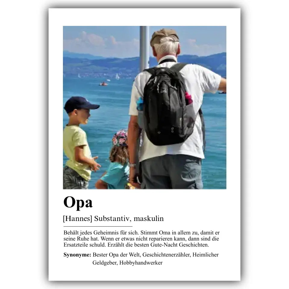 "Opa - Definition" - Personalisiert