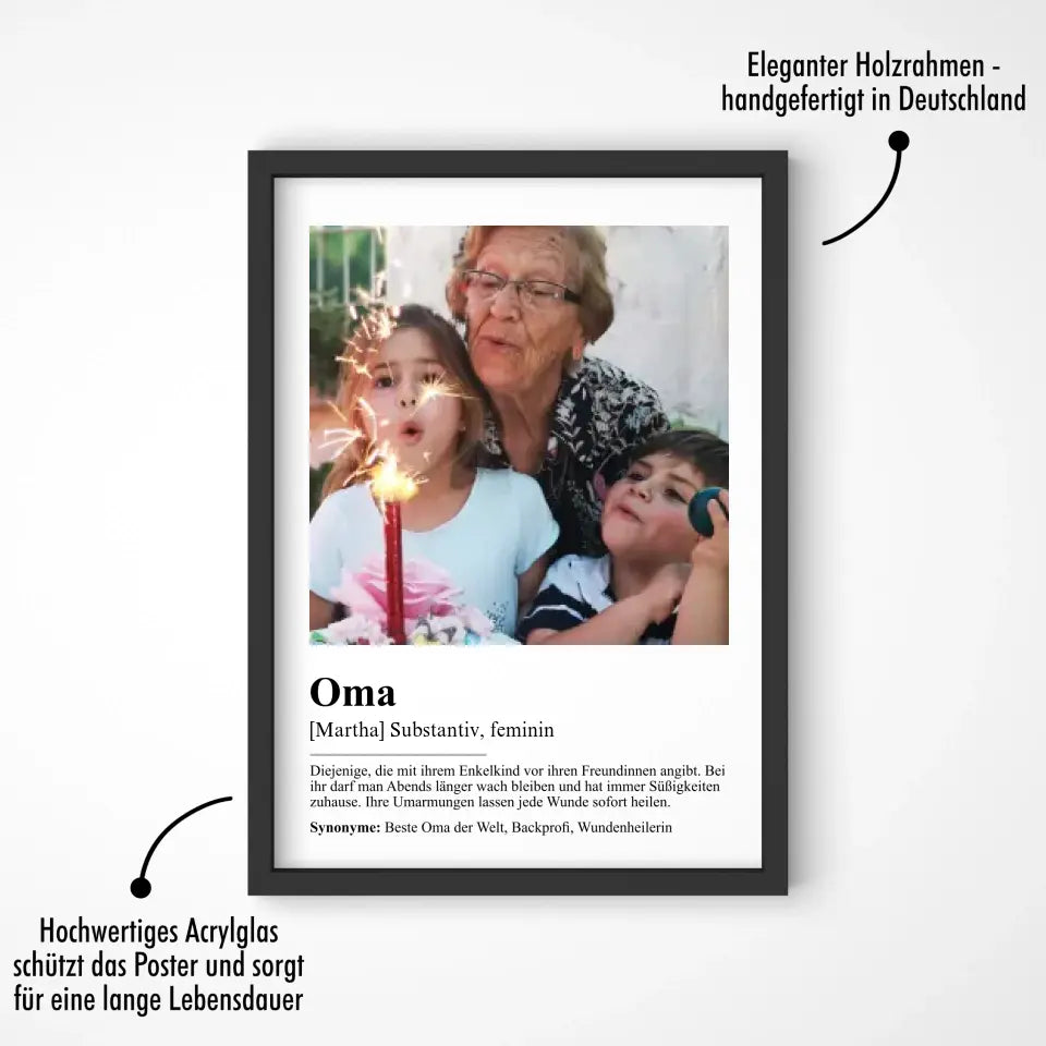 "Oma - Definition" - Personalisiert