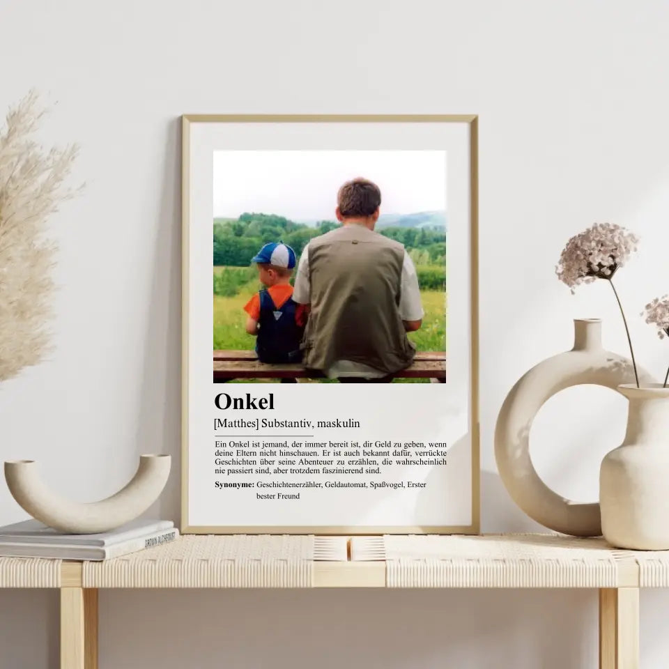 "Onkel - Definition" - Personalisiert