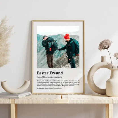 Bester Freund Definition - Personalisiert mit Foto