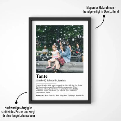 Tante Definition - Personalisiert mit Foto