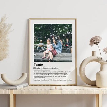 Tante Definition - Personalisiert mit Foto