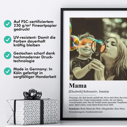 "Mama - Definition" - Personalisiert