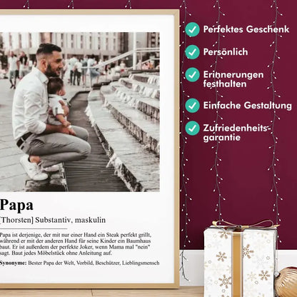 "Papa - Definition" - Personalisiert