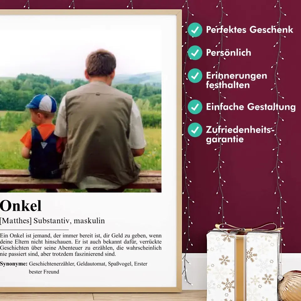 "Onkel - Definition" - Personalisiert