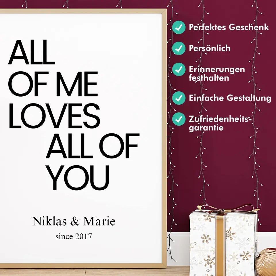 "ALL OF ME" - Personalisiert