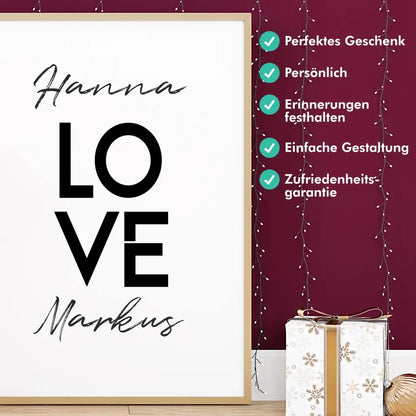 "LOVE" - Personalisiert