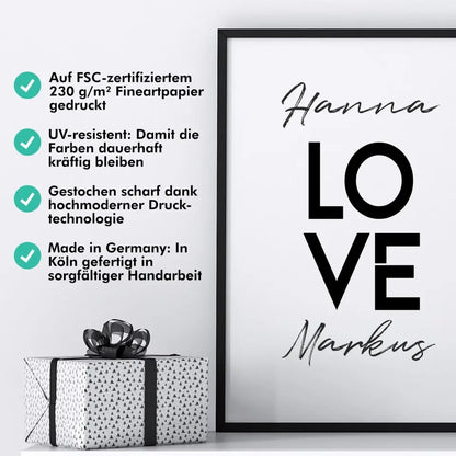 "LOVE" - Personalisiert