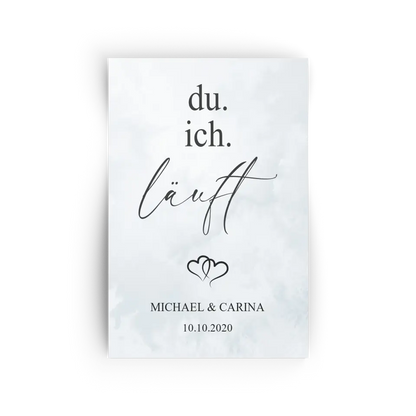 "Du. Ich. Läuft." - Personalisiert