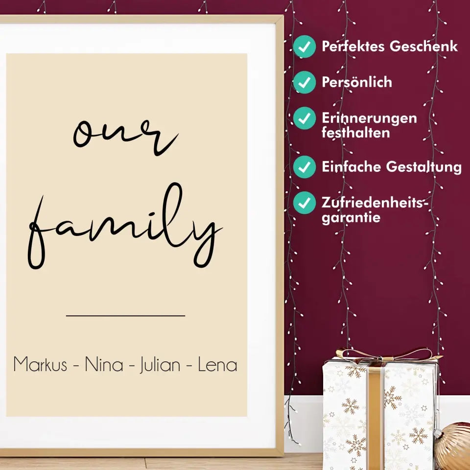 "Our Family" - Personalisiert