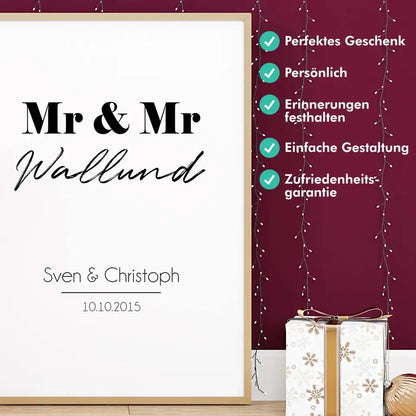 "Mr. & Mr." - Personalisiert