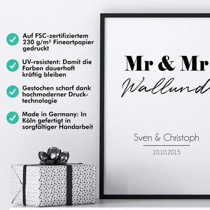 "Mr. & Mr." - Personalisiert