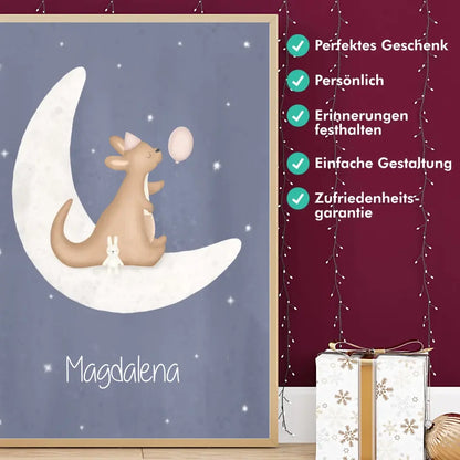 "Kangaroo mit Kumpelhase" - Personalisiert