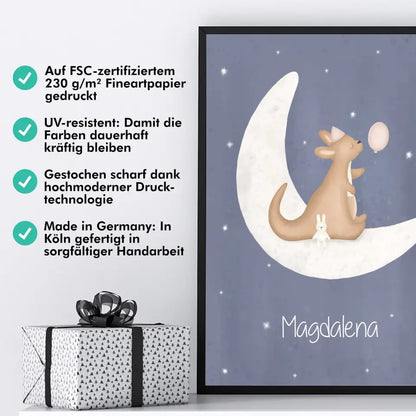 "Kangaroo mit Kumpelhase" - Personalisiert