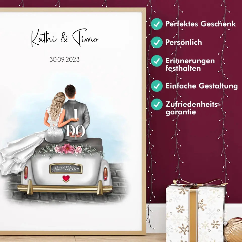 "I DO" - Hochzeitsgeschenk Personalisiert