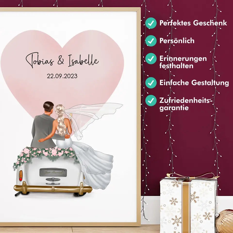 "Married" - Hochzeitsgeschenk Personalisiert
