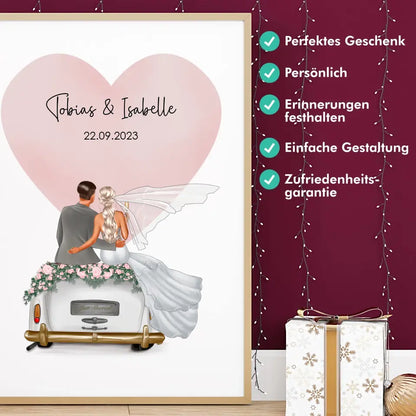 "Married" - Hochzeitsgeschenk Personalisiert