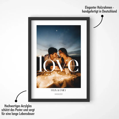 love - Personalisiert mit Foto