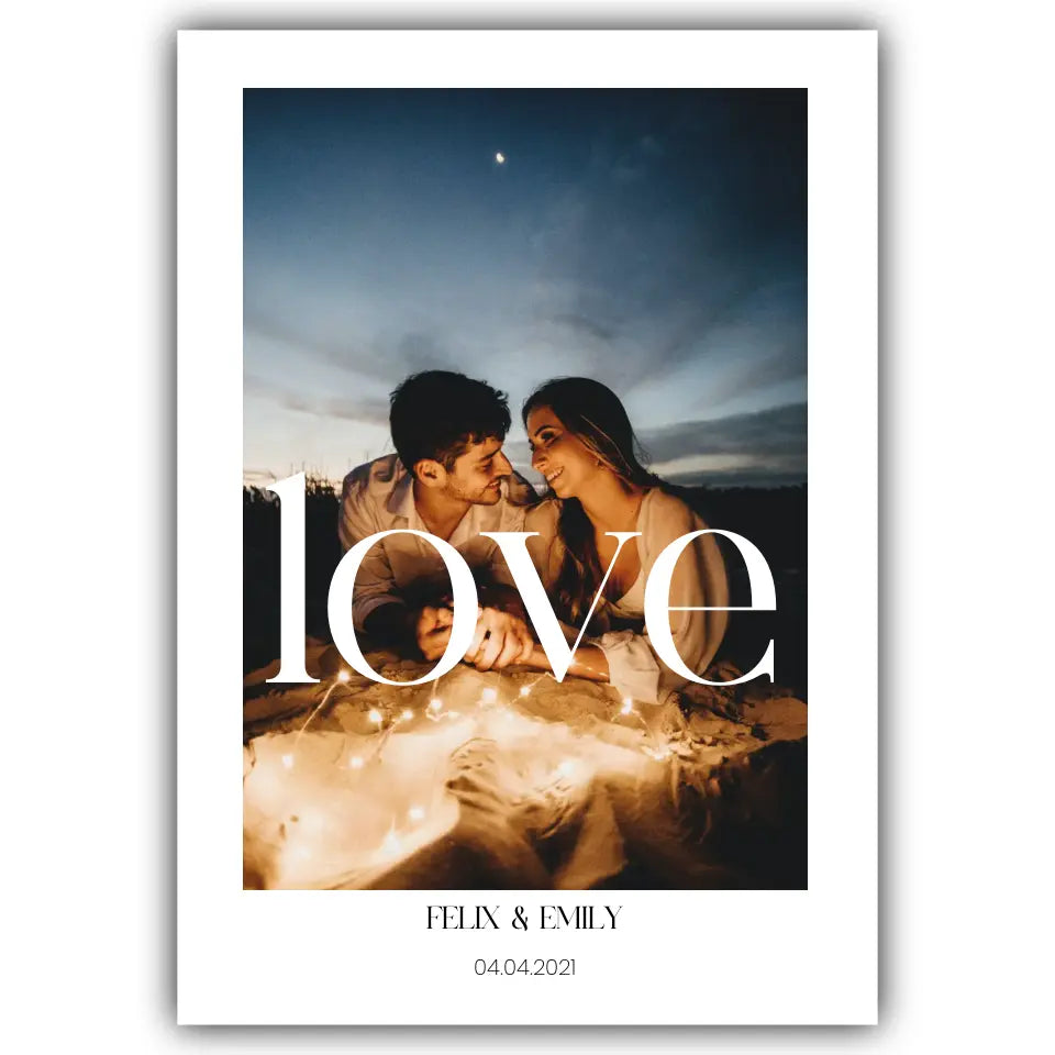 love - Personalisiert mit Foto