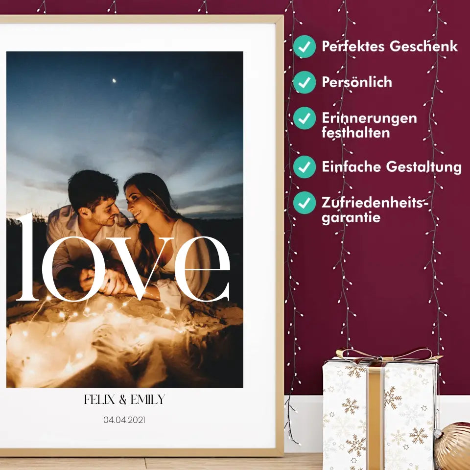 love - Personalisiert mit Foto