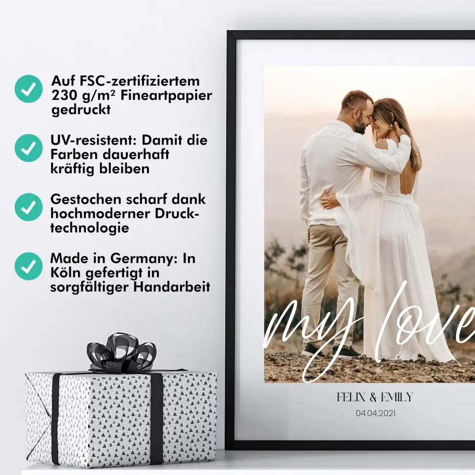 my love - Personalisiert mit Foto