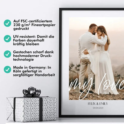 my love - Personalisiert mit Foto