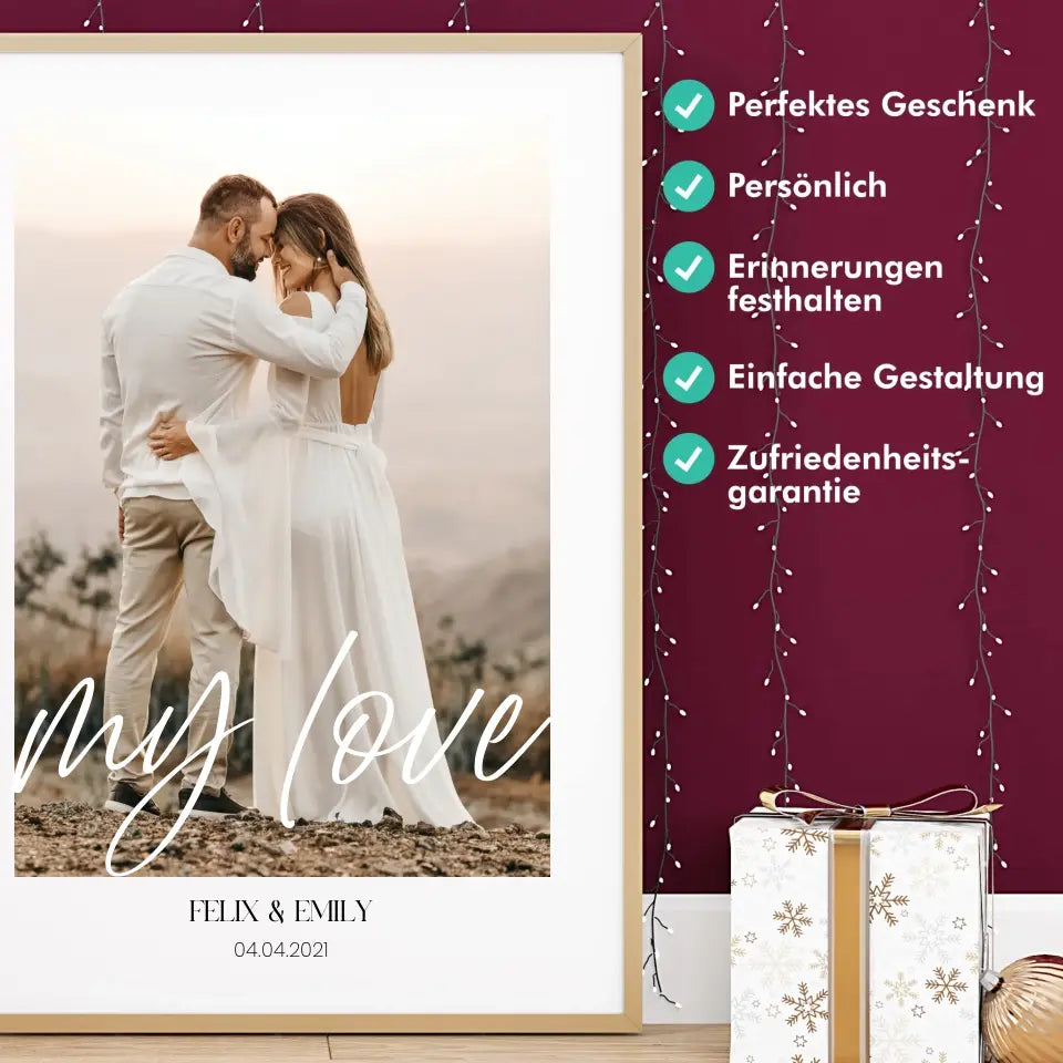 my love - Personalisiert mit Foto