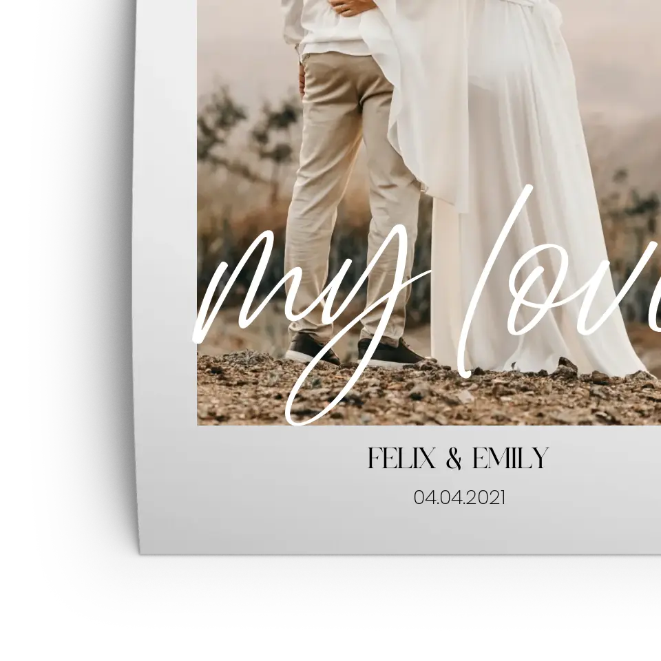 my love - Personalisiert mit Foto