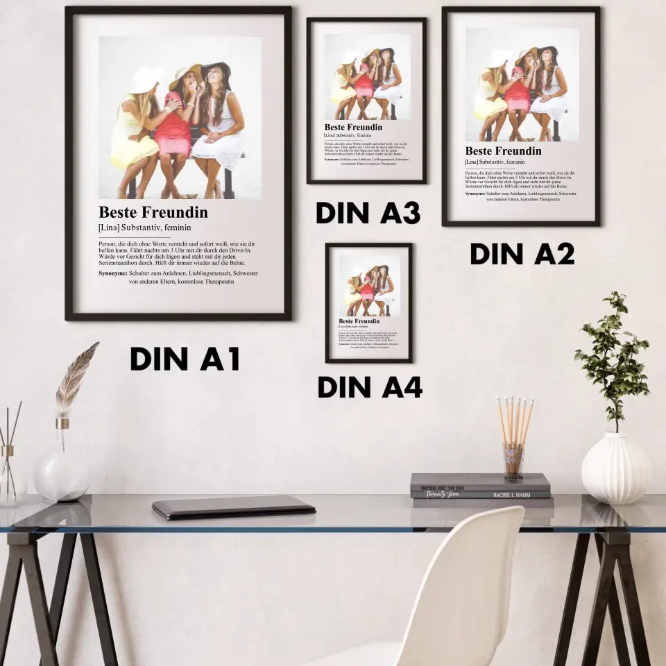 "Beste Freundin - Definition" - Personalisiert