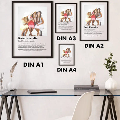 "Beste Freundin - Definition" - Personalisiert